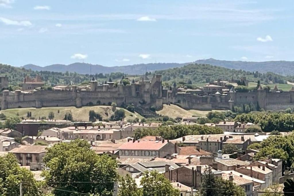 Appartamento Le Panoramique - Sublime Vue Sur La Cite Carcassonne Esterno foto